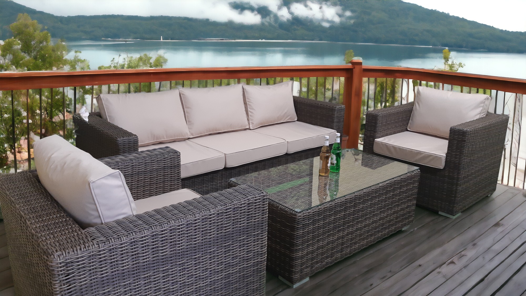 "Eldorado" lounge classica 3 Диванная группа мебели из искусственного ротанга
