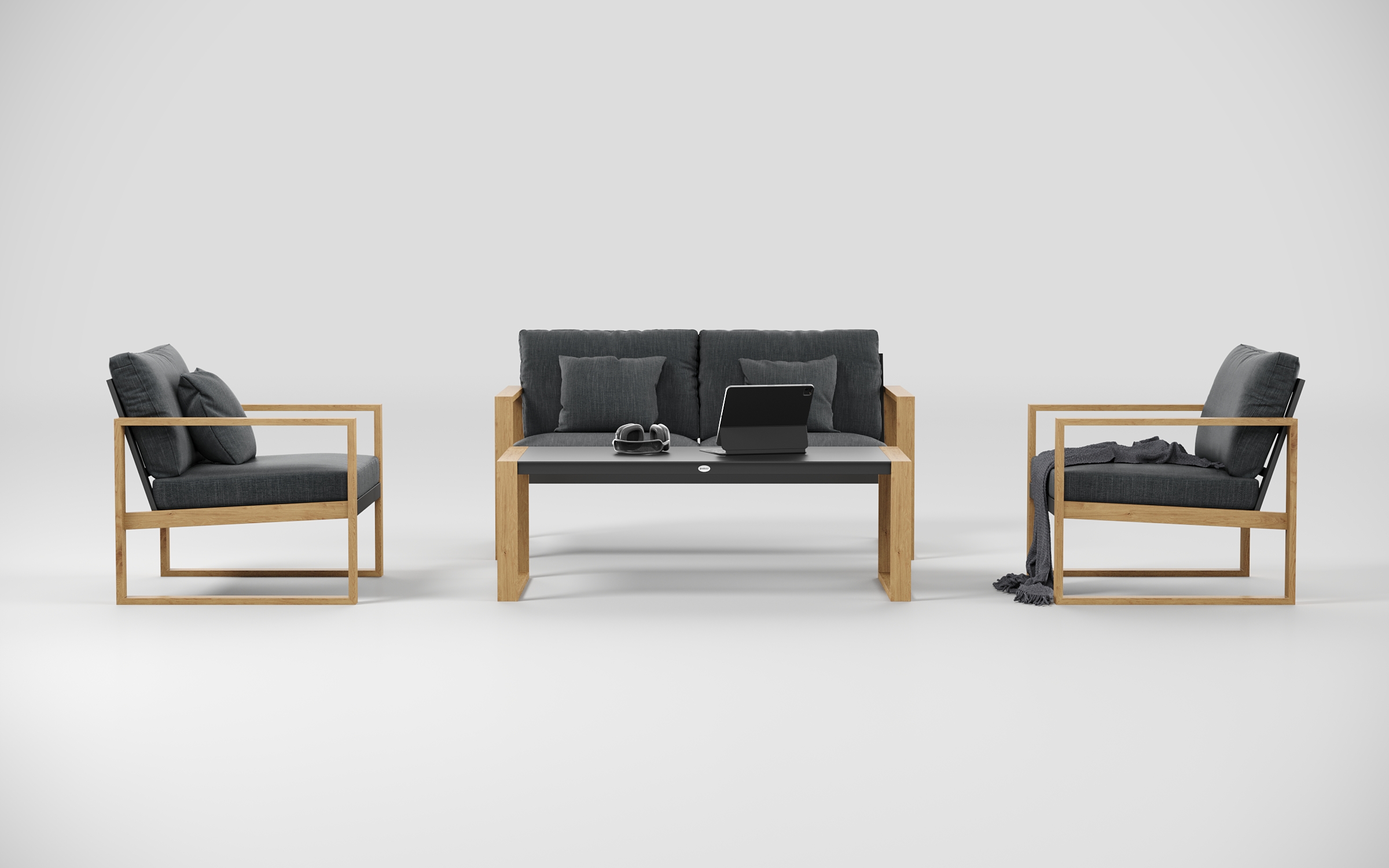 "Premium Elegante" Мебель из тика, лаунж с 2-х местным диваном — изображение 4