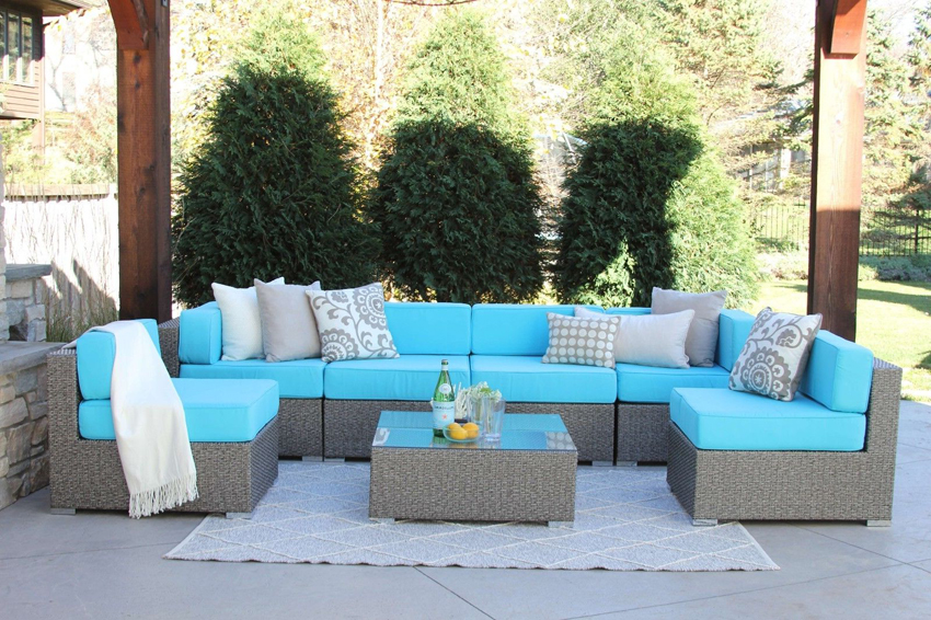 Плетеная мебель Eldorado лаунж 6 grey blue nebrafa.ru