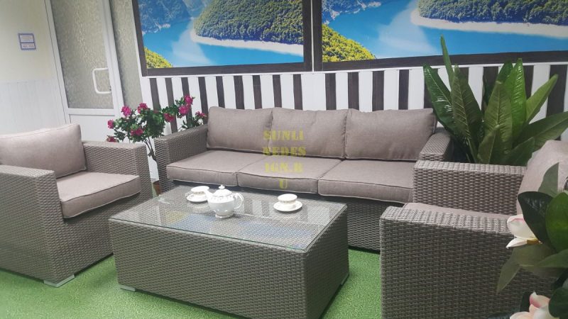 "Eldorado" lounge classica 3 Диванная группа мебели из искусственного ротанга, стол box, натуральный — изображение 3