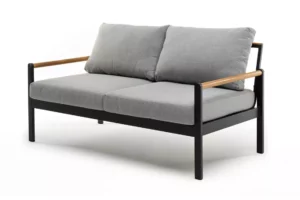 Мая "Maya" - Диван из алюминия 2-х местный темный графит