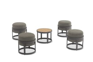 Tumba Set 4_ комплект антрацит_серый_алюминий