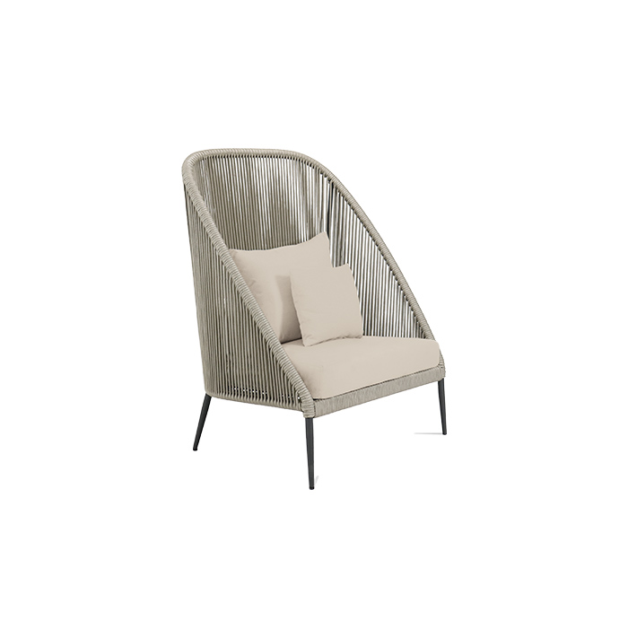 Кресло из роупа «RODONA» с высокой спинкой — Skyline Design_