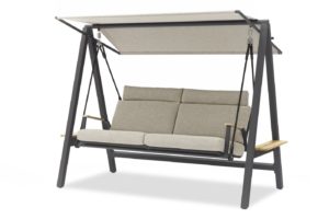 Malmo, качели антрацит светло-серый, алюминий тик