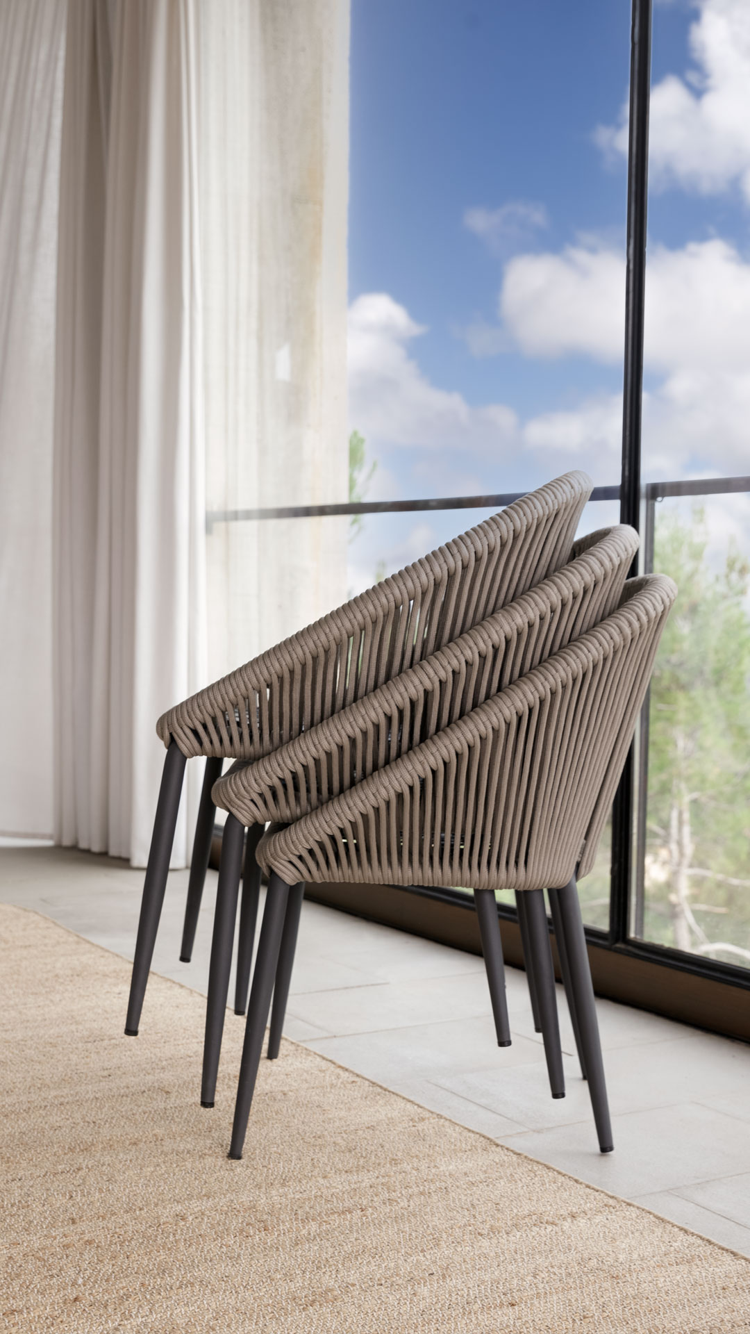 Уличная мебель «Rodona» dining — Skyline Design, обеденная группа set 220 + 6__