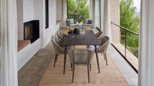 Уличная мебель «Rodona» dining _ Skyline Design, обеденная группа set 220 + 6